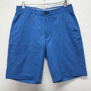 Under Armour Shorts Mens 32 Blue Match Play Golf Vented UA Loose HeatGear